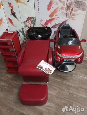 Парикмахерская мойка, кресло, тележка