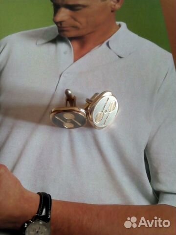 Винтажные запонки. Большой теннис