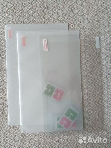 2 защитных стекла и плёнка на samsung tab s6 lite