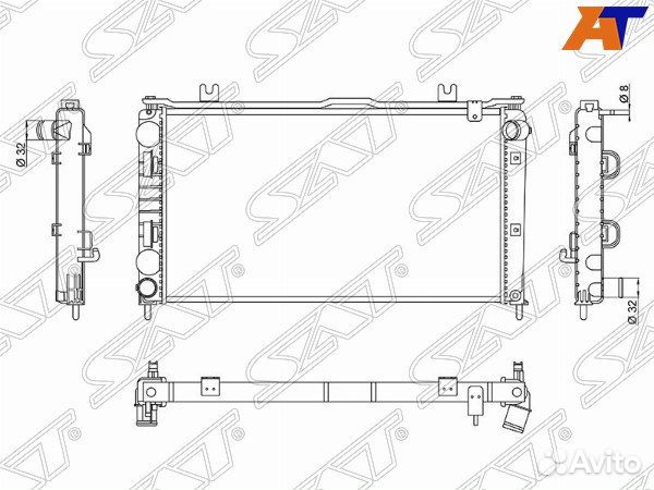 Радиатор datsun ON-DO