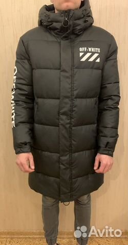 Новая зимняя куртка off white 50р