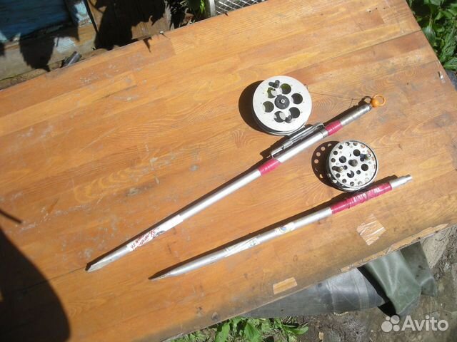 Резинка на удочке с катушкой снасть СССР самовывоз