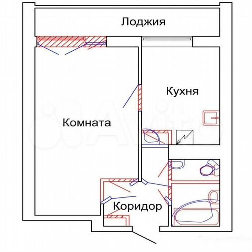 Схема 1 комнатной квартиры фото 35