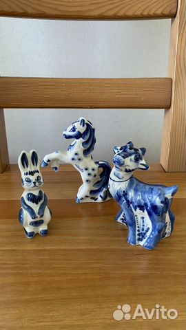 Гжель фигурки статуэтки