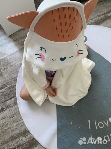 Пончо полотенце уголок