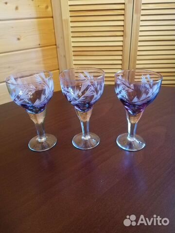 Рюмка марганцевое стекло СССР