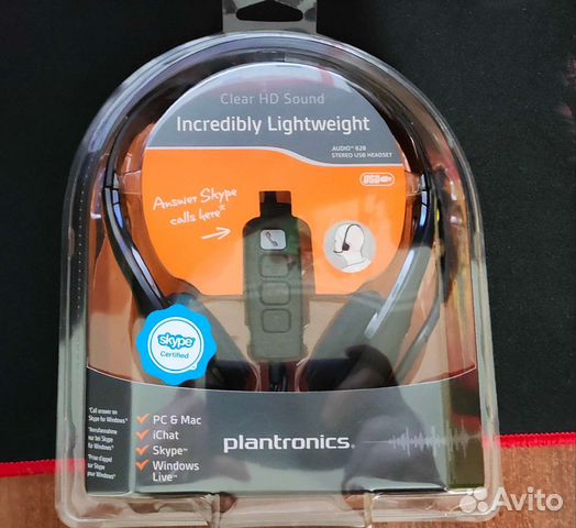 Проводная гарнитураAccutone Plantronics audio 628