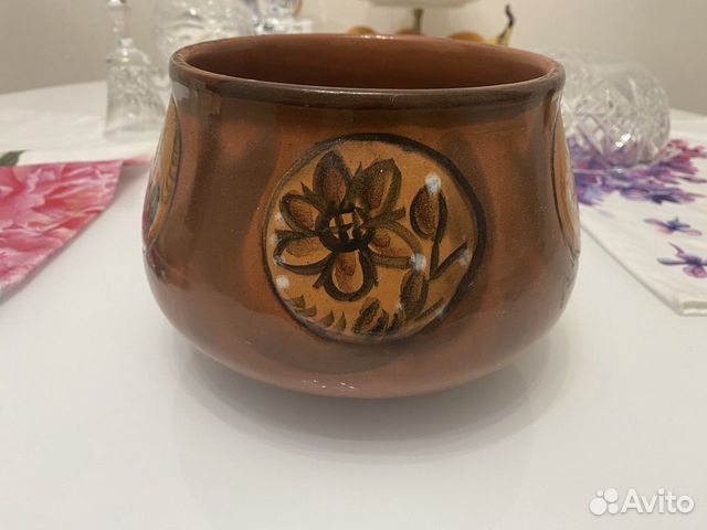 Кашпо горшок керамический