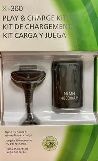 XBox 360 аккум. и зарядный кабель для контроллера