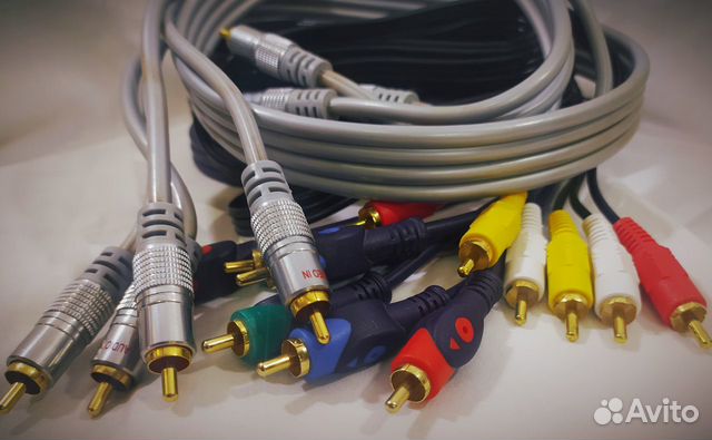 Шнур аудио-видео RCA (тюльпан), коаксиальный