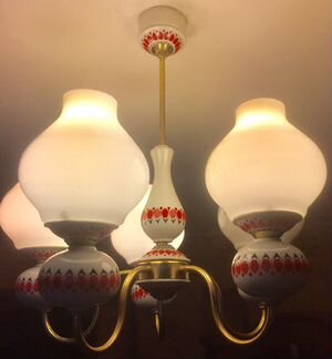 Люстра СССР фарфор Импорт