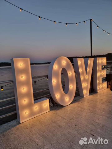 Буквы и цифры светящиеся изготовление и аренда