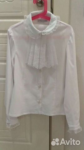 Блузка школьная белая 146,158