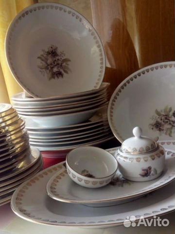 Столовый сервиз, чешский фарфор, клеймо MZ