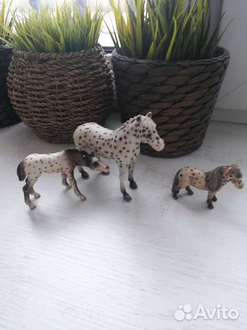 Фигурки животных schleich, лошади белые тигры