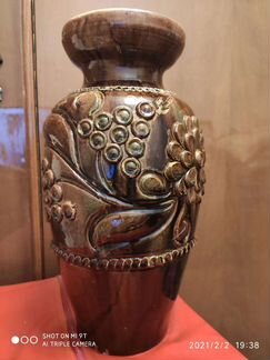 Глиняная ваза, винтаж