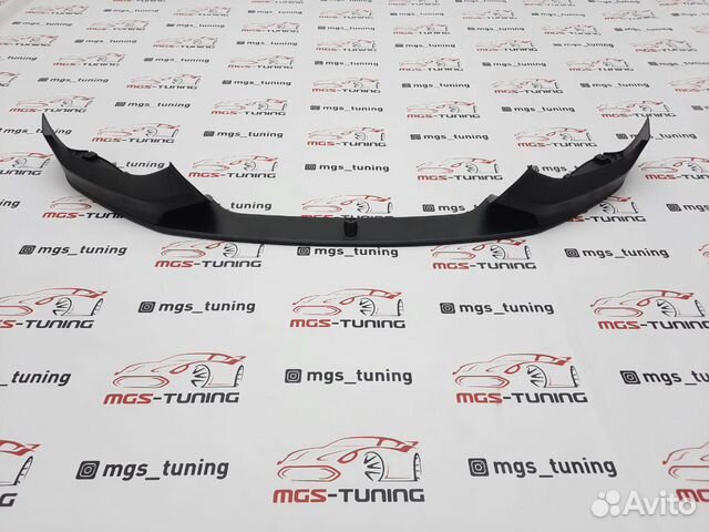 Губа на BMW 1Series F20 M-Performance Черный мат