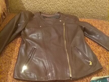 Кожанная косуха Massimo Dutti