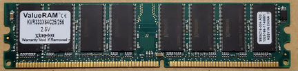 Оперативная память DDR Kingston 256 Мб