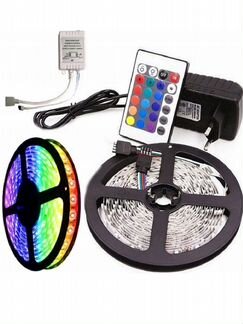 Лента светодиодная. Цветная.LED. С пультом
