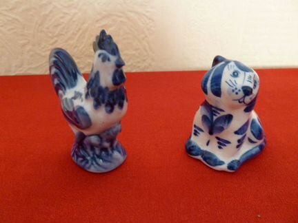 Коллекционная статуэтка, Гжель, тигр