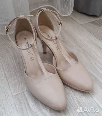 Пудровые туфли женские 35 р-р Vera Pelle