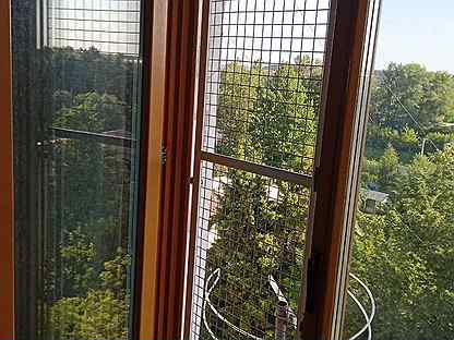 Балкон - выгул на окно для кошек сетка антикошка