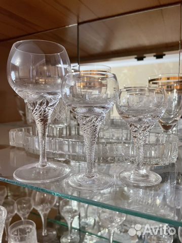 Хрустальные рюмки на ножке СССР