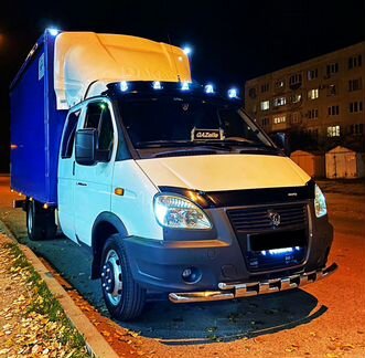 Защита переднего бампера 60/42 мм Газель Бизнес