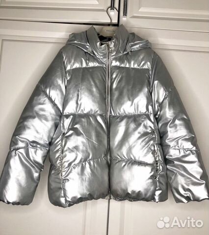 zara silver coat