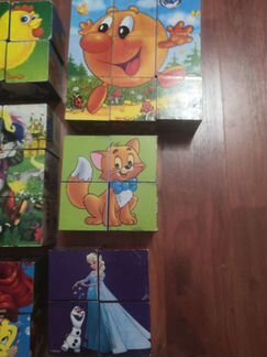 Кубики развивающие для малышей6 комплектов