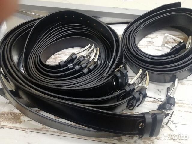 Ремень кожа 40 мм черный