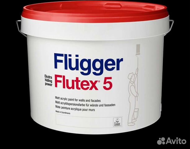 Краска для стен и потолков Flugger Flutex