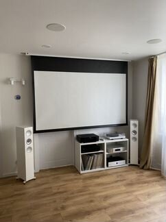 Домашний кинотеатр под ключ: Проектор, Экран, 5.1