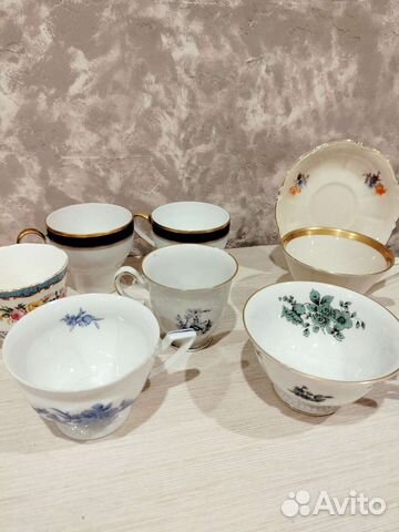 Фарфоровые кофейные чашки