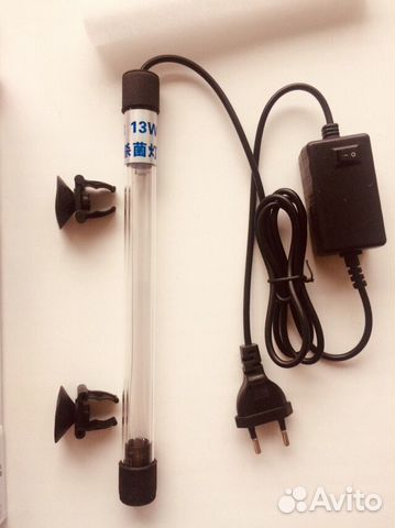 Кварцевая лампа стерилизатор для аквариума 11-13-4