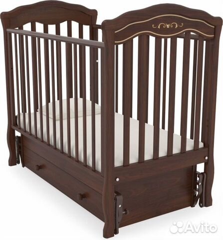 Детская кроватка с маятником (+подарок матрас)