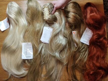 Новые волосы-шиньоны на заколках