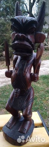 Резная фигура из твердого дерева, Африка