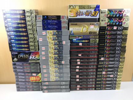 Профессинальные видеокассеты VHS/D-VHS/S-VHS новые