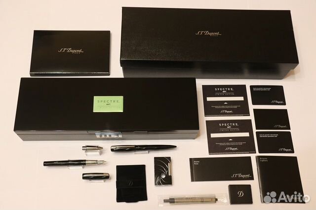 Зажигалка + 2 ручки S.T. Dupont James Bond 007