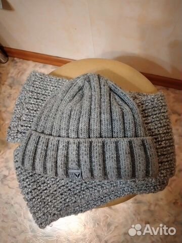 Комплект шапка и снуд зимний