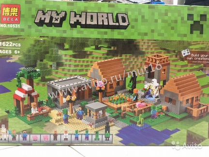 Лего конструктор Майнкрафт деревня 10531
