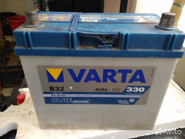 45 Ач аккумулятор б/у Varta B32 Хонда Аккорд