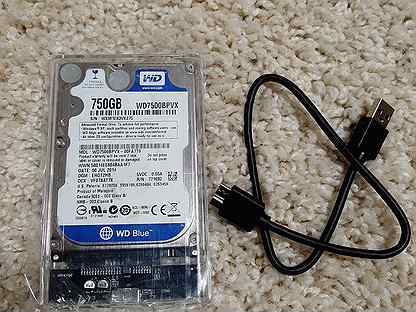 Внешний жесткий диск (в пленке) WD 750 Gb USB 3.0
