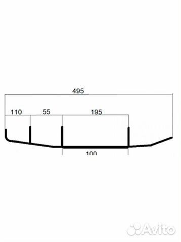 Коньки для лыж снегохода Stels 2.0 054426-03