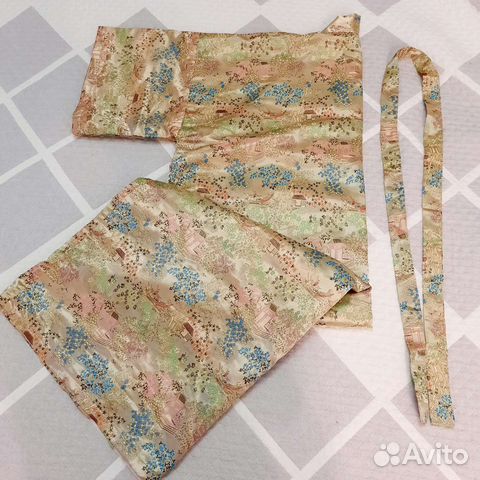 Халат натуральный шелк Golden dragon 52