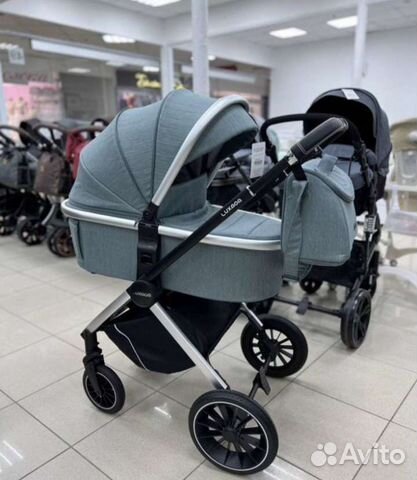 Коляска 2в1 Новая Качество (олива)