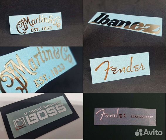Наклейка металлическая для вашей гитары
