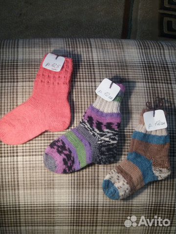 Вязанные носки детские